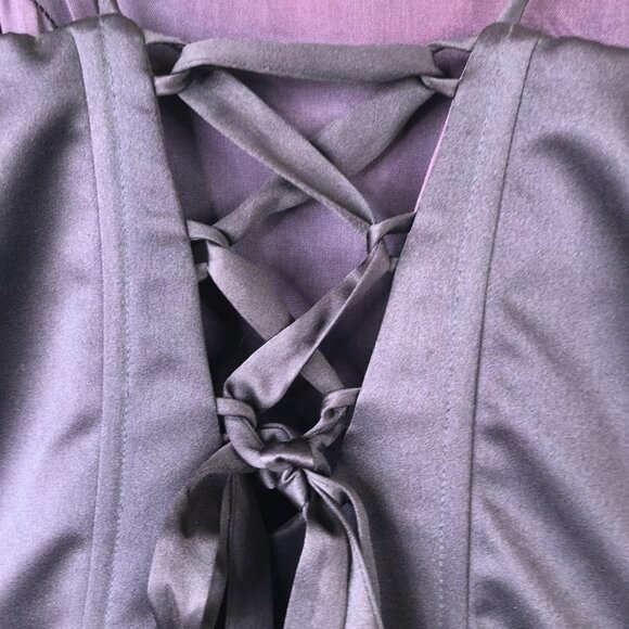 Scott McClintock Dress Womens 10 Formal Gown Spaghetti Strap Lace Up Back USA - Picture 9 of 16